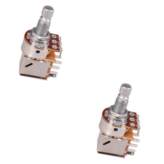 Soidarity Push Pull Potentiometer Switch Control Pot for Bass Guitar Electric Plata A50K 2 piezas 2piezas