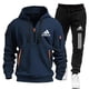 thumbnail image 3 of Chándal para hombre, cárdigan con cremallera, sudaderas con capucha, sudaderas para hombre 2024, sudaderas de moda, pantalones deportivos cómodos y ropa deportiva, 3 of 4