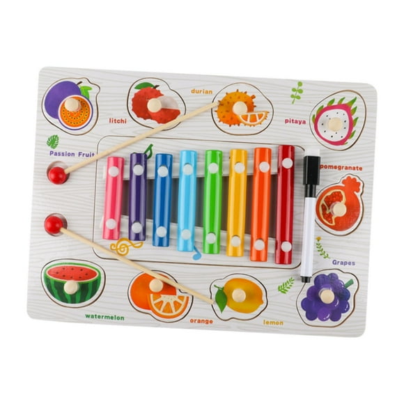 HILABEE Kids Musical Toy Kids Xylophone Toy for Boy Girls 1 2 3 Years Old Kids Gifts fruit