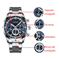 thumbnail image 4 of Reloj Hombre Elegante Clásico Negocios Contra Agua Ejecutivo Plateado Lab.G Reloj para Hombre, 4 of 4