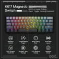 thumbnail image 2 of Redragon K617 Rapid Trigger Gaming Keyboard, 60% 61 Keys Wired Mechanical Keyboard w/Hyper-Fast Actuation, Dedicated Magnetic Switch, Actuation Point Adjustable, 8K Hz Polling Rate, Misty Grey, 2 of 9