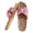 A1#-Hot Pink, variant on Unisex Linen Flip Flops - Colorblock Print Summer Slippers, Non Slip Breathable Sandals for Indoor Outdoor Couples, Yoga Mat Slides(Hot Pink-36)