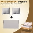 thumbnail image 6 of VIXLON 3 Piece Indoor/Outdoor Loveseat Settee Matching Chair Cushion Set 46" x 26", 6 of 7