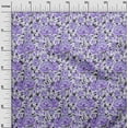 thumbnail image 3 of oneOone Viscose Jersey Medium Purple Fabric Florals Sewing Craft Projects Fabric Prints By Yard 60 Inch Wide, 3 of 5