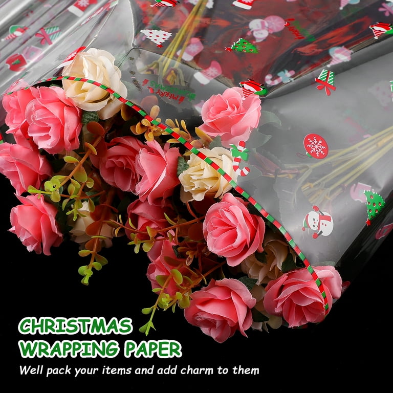 Cellophane Paper Wrap Roll Christmas Transparentwrapper Wrapping  Clearhampers Large Xmas Wrap Gift Baskets (3000x40cm)