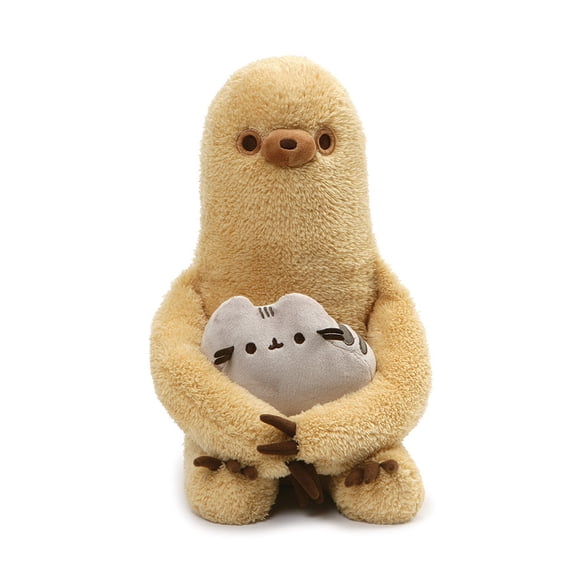 GUND Pusheen with Sloth Plush Stuffed Animal, Set of 2, Multicolor, 13"