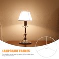 thumbnail image 5 of Frame de pantalla de la lámpara Ronda Vintage Lámpara Shade Frame E27 Base 30cm Suministro de pantalla, 5 of 5