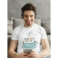 thumbnail image 2 of Coffee Time Cute Cats In A Cup T-Shirt Men -Image by Shutterstock, Male 4X-Large, 2 of 4