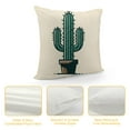 thumbnail image 4 of Green Cactus Throw Pillow Cover Succulent Potted Plant Tropical Pillow Cases Spring Summer Farmhouse Decorative Cushion Cover for Couch Home Sofa Living Room, 4 of 5