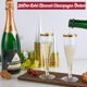 thumbnail image 4 of 50 st Champagneglas med guldkanter 150ml, Återanvändbara Champagneglas med fot för Trädgårdsbryllop, Dagsfester, Duschfester (5 x 17cm), 4 of 5