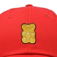 thumbnail image 2 of Dalix Yellow Gummy Embroidered Cotton Dad Hat Baseball Cap Adjustable Womens in Red, 2 of 5