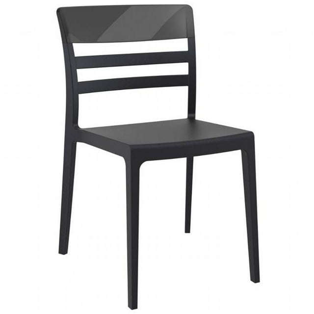 Siesta Moon Dining Chair, Black Transparent Black (Set of 2)