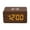 Brown, variant on PLPPYFS Wooden Digital Alarm Clock, Fast Wireless Charger Station, Dual Alarm, Weekday/Weekend Mode, Wood LED Clock for Bedroom, Desk, Office