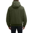 thumbnail image 5 of G.H. Bass & Co. Men's Cotton Canvas Bomber with Buffalo Plaid Flannel Sherpa Hood Cotton Lightweight Jacket (Olive, X-Large), 5 of 5