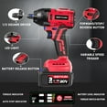 thumbnail image 4 of SEYVUM 20V, 1/2" Cordless Impact Wrench, Max Torque 320 Ft-lbs, 3.0Ah Li-ion Battery, 4 of 9