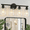4-Light-Black, variant on LiMoTech 3-Light Bathroom Light Fixtures, 16" Bathroom Light Fixtures,Matte Black Modern Vanity Lights(Without Glass Cover)