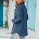 thumbnail image 4 of Pntutb moda mujer manga larga frente abierto ropa de abrigo suelta blusa sólida abrigo Tops bolsillos blusa liquidación Pntutb Pntutb-5979, 4 of 6