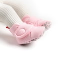 thumbnail image 4 of Baby Boys Girls Fleece Boot with Soft Non Slip Cloth Bottom Infant First Walker Sock Crib Shoes 0-6 Months, 4 of 8