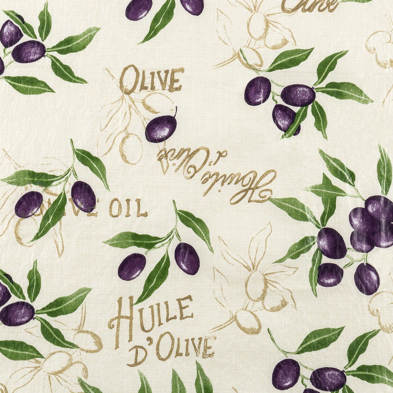 Mainstays PEVA tablecloth-Olives