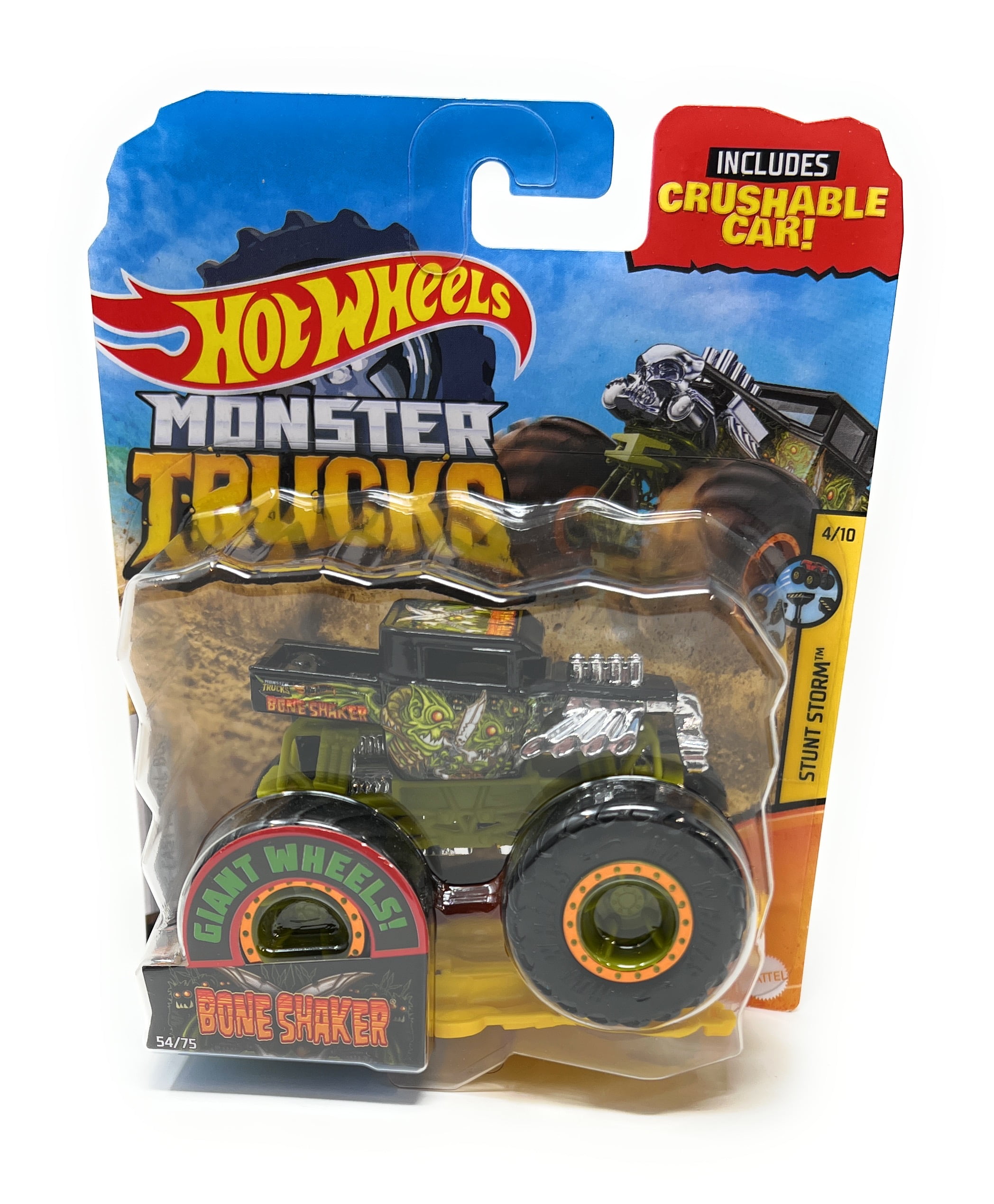  Hot Wheels Monster Trucks 1:64 Scale Bone Shaker