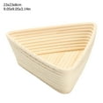 thumbnail image 2 of Bread Triangle Bread Proofing Baskets with Liner Dough Rising Rattan Handmade Rattan Bowl, 2 of 8