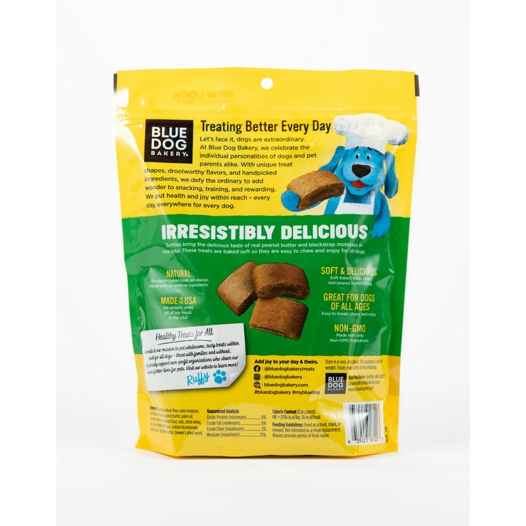 Blue Dog Bakery Softies Peanut Butter Flavor Medium Treats for
