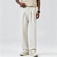 thumbnail image 2 of Men Modern Fit Stretch Dress Slacks Flat Front Business Office Pants S-XL, 2 of 9