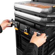 ToughBuilt StackTech Large Tool Box with Auto-Locking Interface and Tray, IP65 Rated