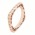 thumbnail image 3 of Sterling Silver Polished Pink-Plate Square Ring, 3 of 7
