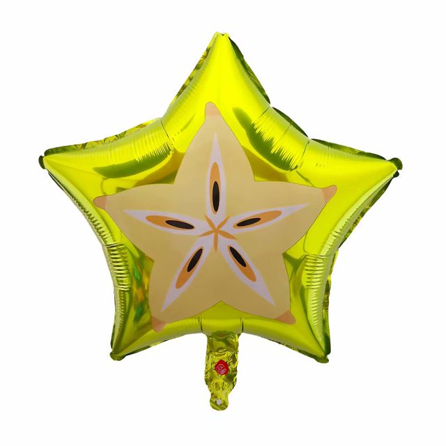 (Modelo popular) Globo De Aluminio De Frutas De 18 Pulgadas Melocotón Sandía Kiwi Fresa Naranja Piña Verano Fiesta Decoración Suministros Niños Pelota De Juguete