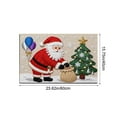 thumbnail image 3 of Antqov Christmas Bathroom Mat 16x24" Soft Santa Claus Christmas Rug Christmas Bathroom Decor Holiday Non-Slip Floor Xmas Theme Bath Mats for Indoor Outdoor Home Bathroom Supplies Gifts, 3 of 6
