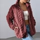 thumbnail image 1 of Chaquetas y abrigos casuales sin capucha de manga larga para mujer, suéter liso de manga larga con cremallera, abrigo casual, chaqueta para mujer, 1 of 4