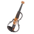thumbnail image 1 of Violon Électrique Taille Complète, Violon Silencieux Réglable avec Prise Intégrée Grain de Bois Couleur Foncée pour Production Musicale, 1 of 8