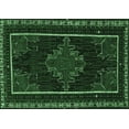 thumbnail image 1 of Ahgly Company Indoor Rectangle Persian Emerald Green Traditional Area Rugs, 3' x 5', 1 of 4
