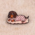 thumbnail image 6 of Jiibva Cartoon Dachshund Brooch Pin Funny Animal Lapel Pins Novelty Dog Pins Badge for Backpack Clothes Hat Decoration, 6 of 7