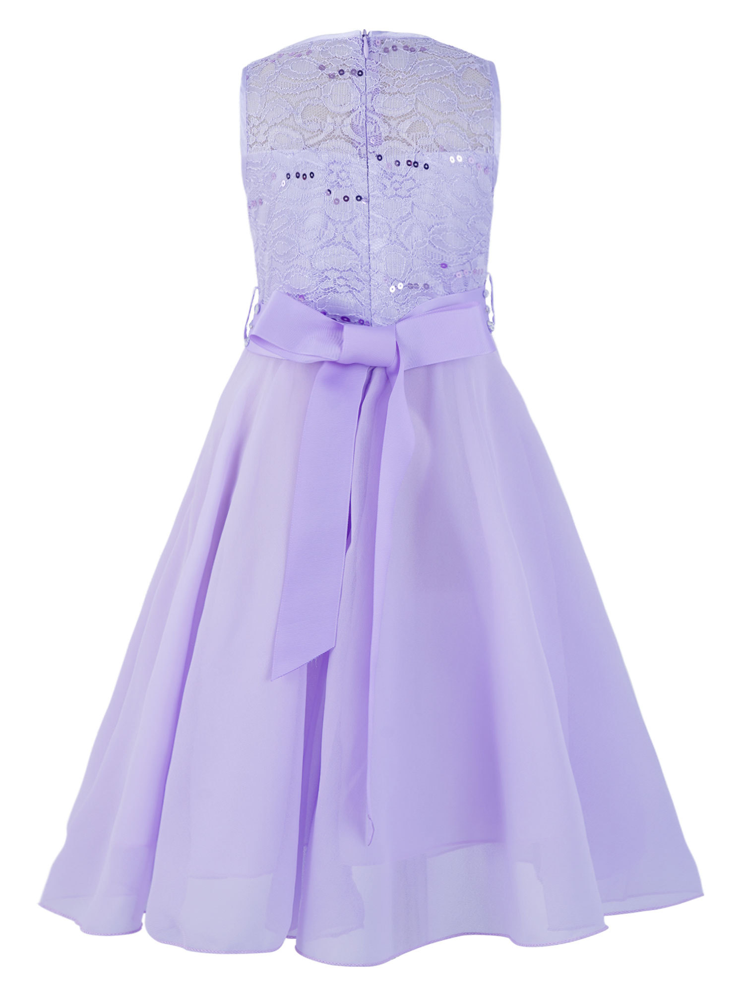 iiniim Kids Flower Girls Dress Lace Chiffon Sequins Rhinestone ...