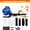 75.6CC 4 Cycle 900CFM 3.5HP 210MPH(Blue), variant on YNCE Backpack Leaf Blower Gas Powered - 75.6CC 900 CFM 2 Cycle Backpack Gas Powered Leaf Blower, Grass Lawn Blower Air Cooling Gasoline Backpack Grass Blower, Backpack Snow Blower for Garden (Blue)