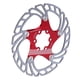 thumbnail image 2 of Disco flotante de 6 pernos para una mayor seguridad en el ciclismo Disco de freno para bicicleta de montaña de 180 mm rojo y plateado, 2 of 8
