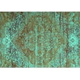 thumbnail image 1 of Ahgly Company Indoor Rectangle Persian Turquoise Blue Traditional Area Rugs, 4' x 6', 1 of 4