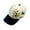 Khaki, variant on Krdevn Kids 3D Dinosaur Patch Baseball Cap HELLO Letter Print UPF50+ Color Block Curved Brim Adjustable Boys Sun Hat Size:2-8 Years