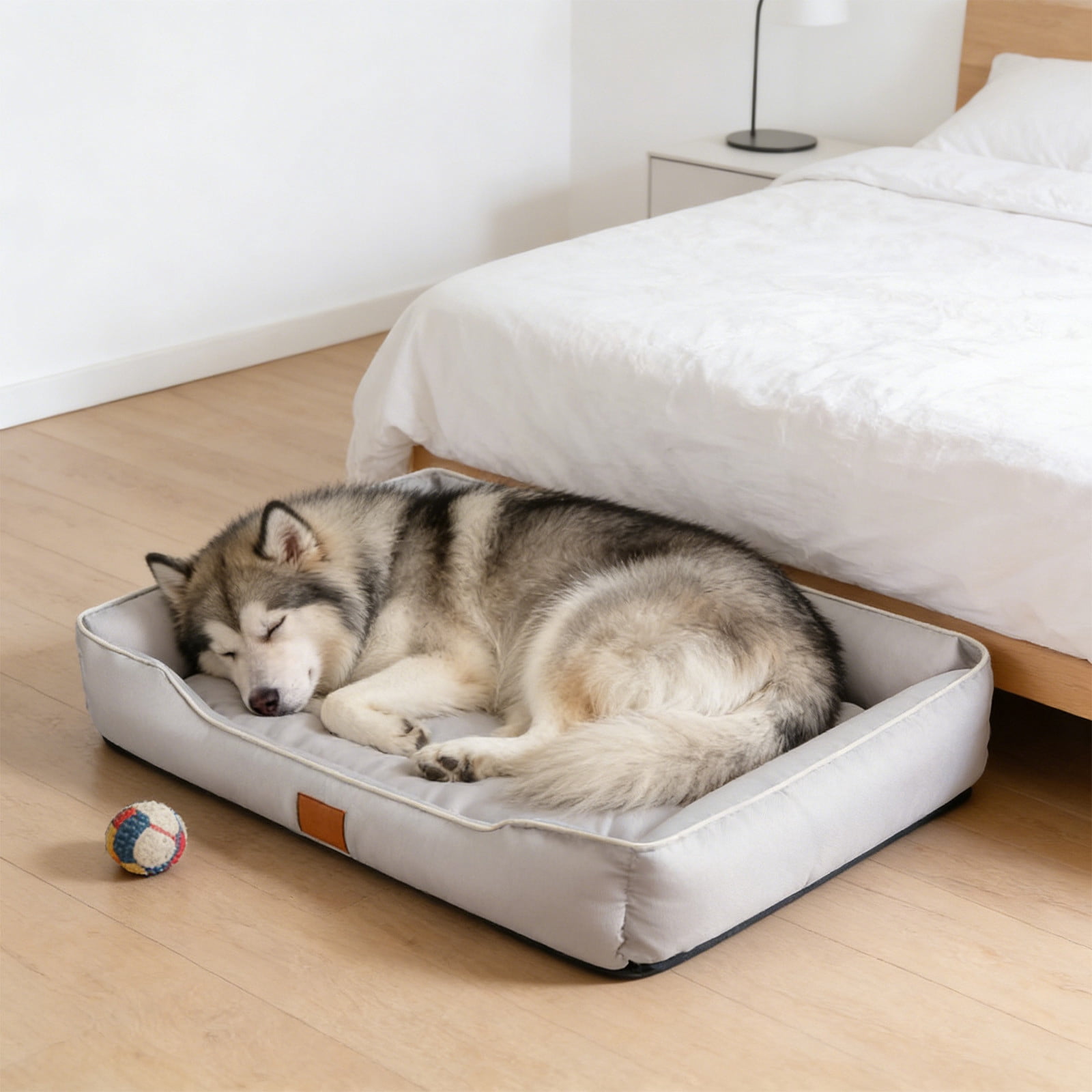 Pet Seat Cushion Cat Dog Bed Large Soft Cotton Filling Removable Washable Supportive Sofa Mat Lounge Bed for Pets Up to 25 lb Home Crate Car Travel Nap Plush Sleeping Pad Bedroom Couch Bed Lounger