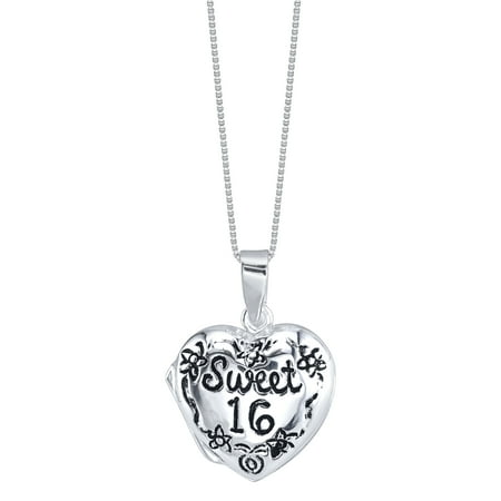 Sterling Heart Locket - Sterling Silver