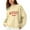 Beige, variant on Fiaer Merry Christmas Women's Sweater Lined Warm Knitted Pullover Oversized Thermal Long Sleeve Loose Fit Crew Neck Warm Xmas Tops White XL