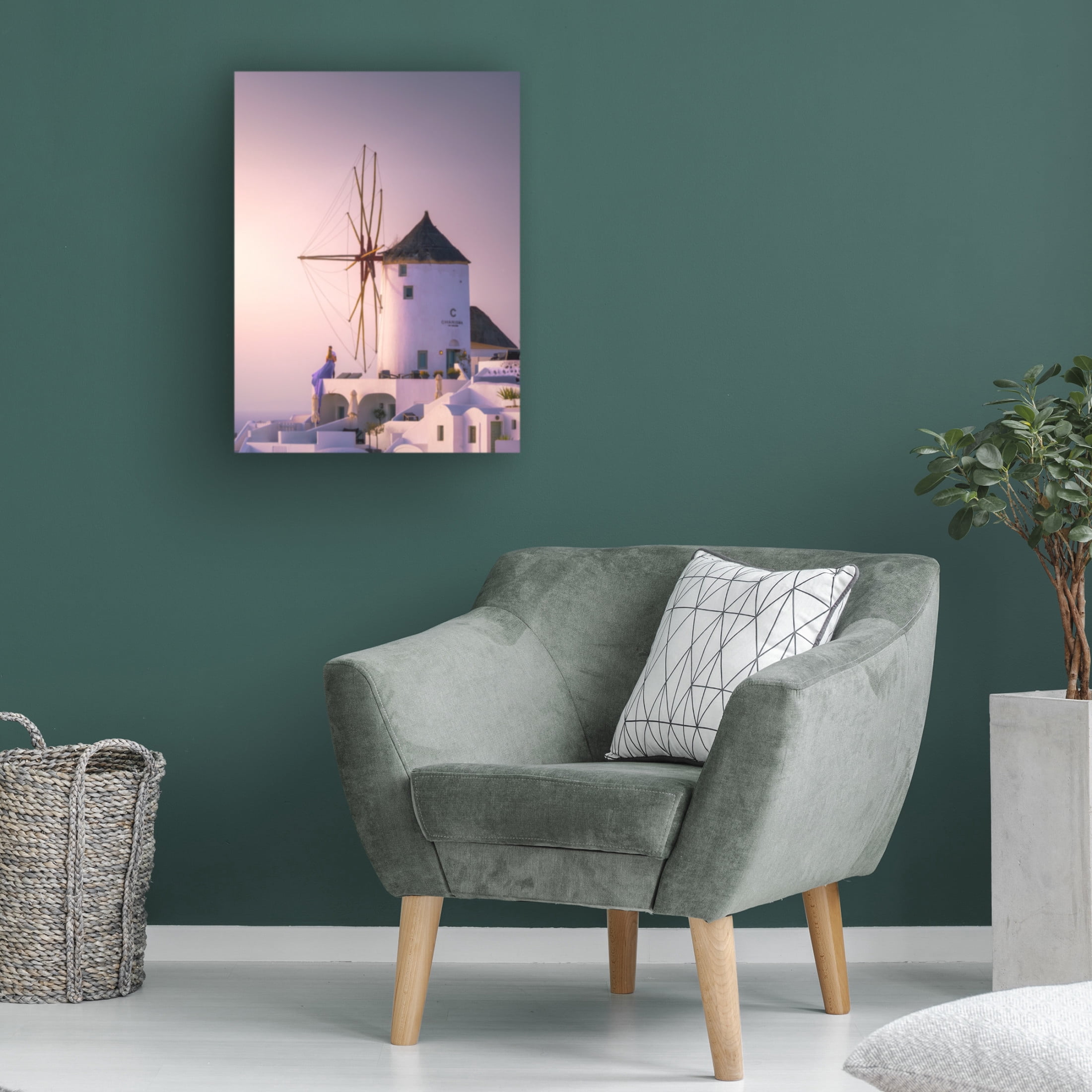 Trademark Fine Art SANDEEP MATHUR Santorini Weddings Canvas Wall Art