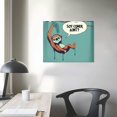 thumbnail image 4 of Orinice Cartoon Sloth Fine Art Aesthetic Poster & Print Wall Painting for Classroom Kitchen Office Farmhouse Bathroom Room Decor Pictures Wall Art Painting Wall Decor for Bathroom Canvas Living, 4 of 6