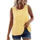 thumbnail image 4 of Camisas Y Tops de Verano de Mujer Cuello Redondo sin Mangas Camisa Cuadrada Top de Mujer Casual, 4 of 9