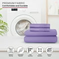 thumbnail image 4 of Lux Decor Collection Queen Size Sheets Set Brushed Microfiber High GSM, 4 Piece Sheet Set Upto 16 Inches Deep Pocket Bedding Sheets & Pillowcases - Lavender, 4 of 8