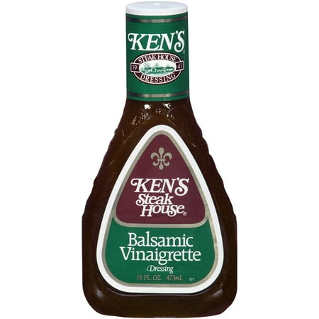 (3 Pack) Ken's SteakHouse Vinaigrette, Balsamic, 16 Fl Oz