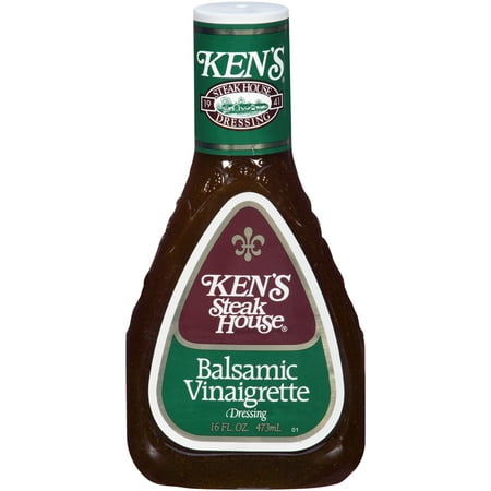 (3 Pack) Ken's SteakHouse Vinaigrette, Balsamic, 16 Fl (Best Creamy Balsamic Vinaigrette)