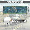 thumbnail image 7 of SEANATIVE Truck Window Graphic Decal Waterproof Perforated Vinyl Stickers See-Through Design UV Protection Car Rear Film Decal for Pickups Trucks, 66.9 x 22.4 Inch, Leopard Leaf Blue, 7 of 7